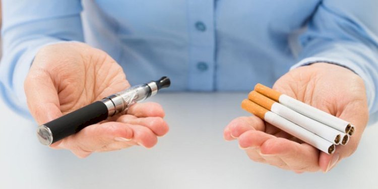Ilustrasi rokok elektrik dan rokok tembakau/Net