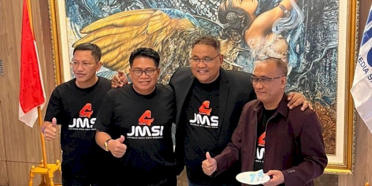 Syukuran HUT ke-4 Jaringan Media Siber Indonesia (JMSI) di Roemah Djan, Menteng, Jakarta Pusat, Kamis (8/2)/RMOL