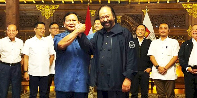 Ketua Umum Partai Gerindra Prabowo Subianto dan Ketua Umum Partai Nasdem Surya Paloh/RMOL