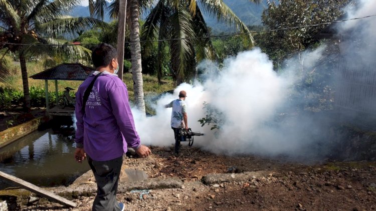 Proses Fogging di wilayah Kecamatan Bingin Kuning/Ist