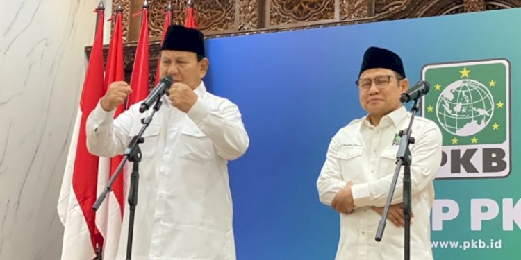 Presiden terpilih 2024-2029, Prabowo Subianto bersama Ketua Umum PKB, Muhaimin Iskandar/RMOL